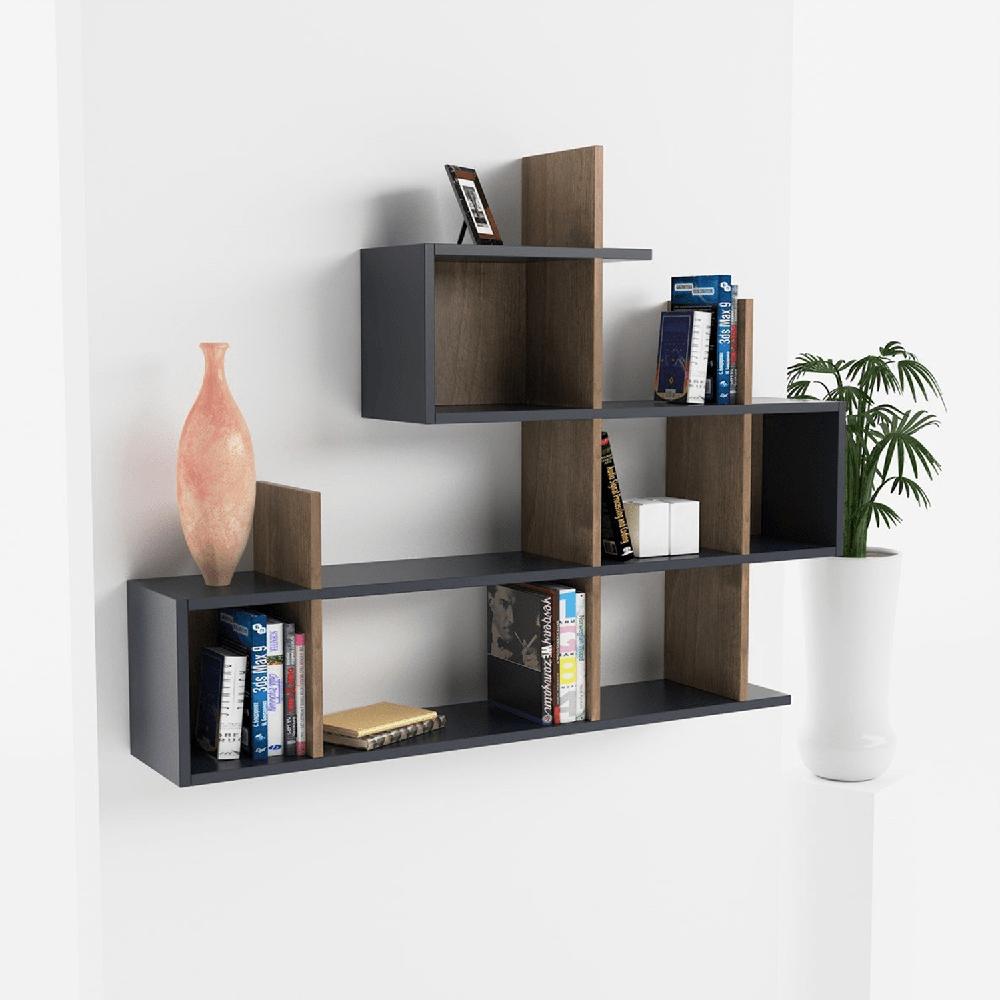 Repisa Flotante Decorativa Pelto Nogal - DIBA MUEBLES