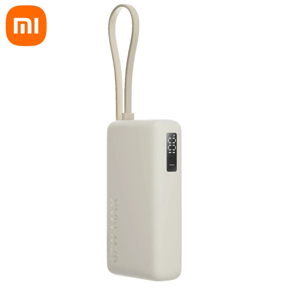 Xiaomi Power Bank 10000mah 67W Beige para celular y laptop