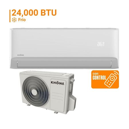 Aire Acondicionado Split 24000 BTU Khöne KMI-24BP1 Inverter R410A Blanco