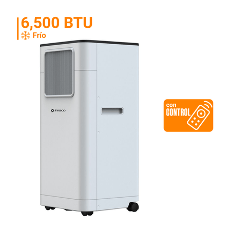 Aire Acondicionado Portátil Imaco AC7000 6500 BTU Blanco con Control Remoto y Temporizador