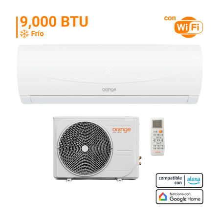 Aire Acondicionado Split 9000 Btu Orange On/Off Wifi Blanco