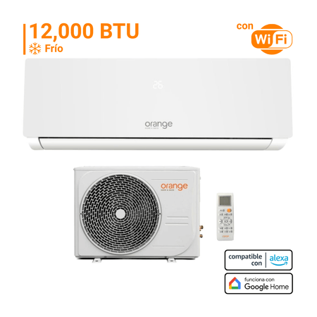 Aire Acondicionado Split 12000 Btu Orange On/Off Wifi Blanco