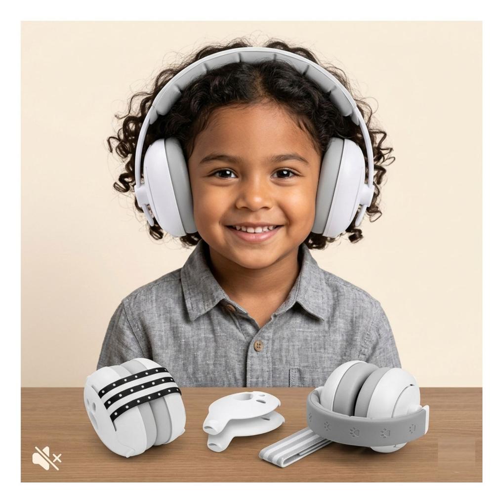 Orejeras Anti Ruido Infantil Gray