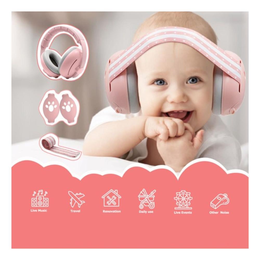 Orejeras Anti Ruido Infantil Rose