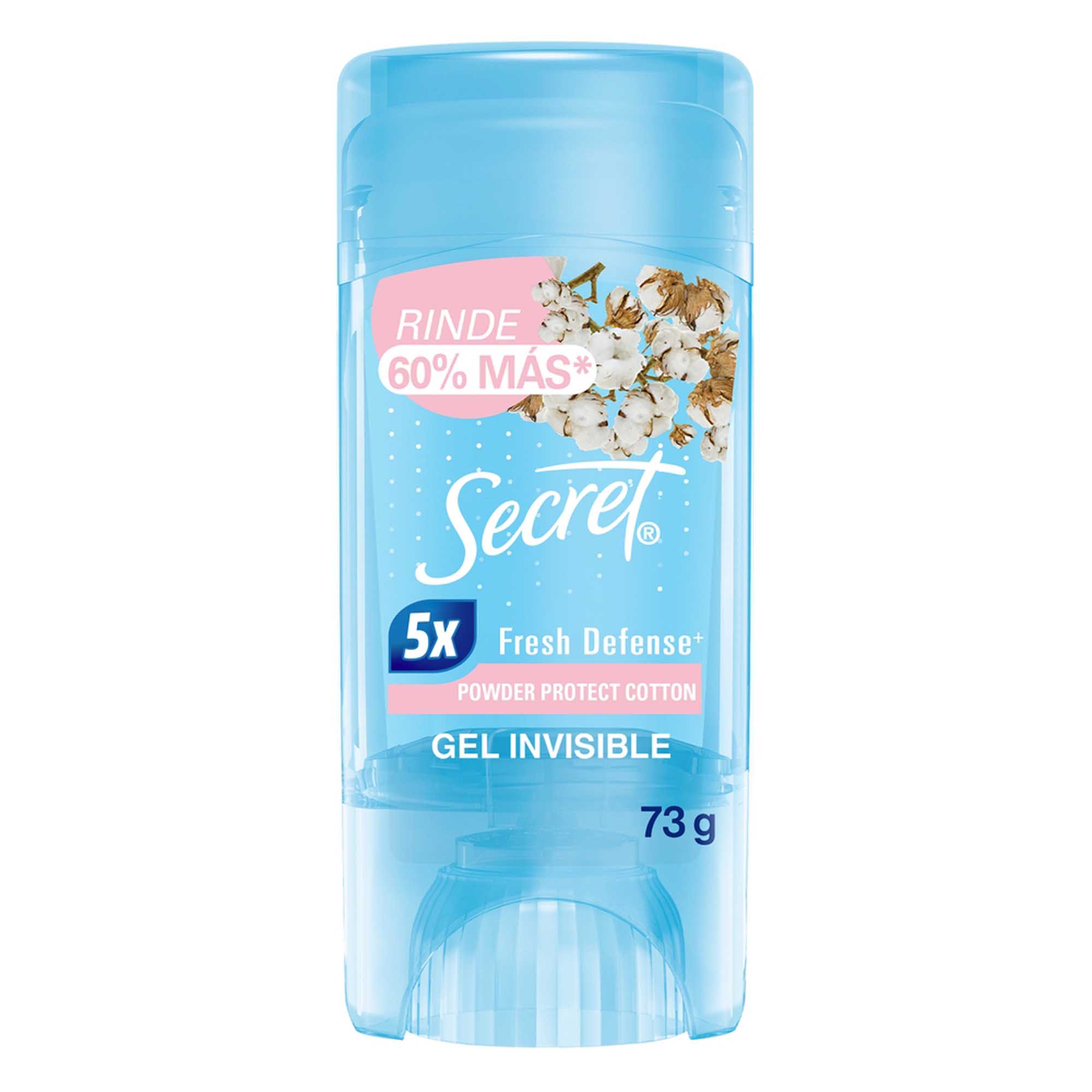 Desodorante para Mujer en Gel SECRET Algodón Frasco 73g