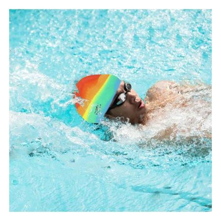 Gorra De Natacion Unisex duradera para Rutinas de Natacion en Piscina Y+Post It