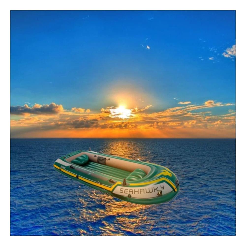 Balsa Inflable Seahawk 4 con Remos e Inflador para Diversion Acuatica ...