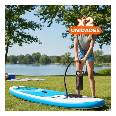 Pack2 Compresor de Aire Compacto 12 Pulgadas para Inflables con Uso Diario Y+Regalo Sticker