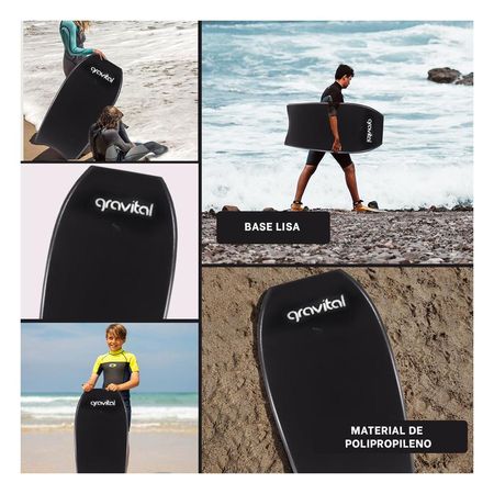 Surfboard Gravital Negro para Deporte Acuatico en Playa y Olas para Uso Recreativo Y+Post It