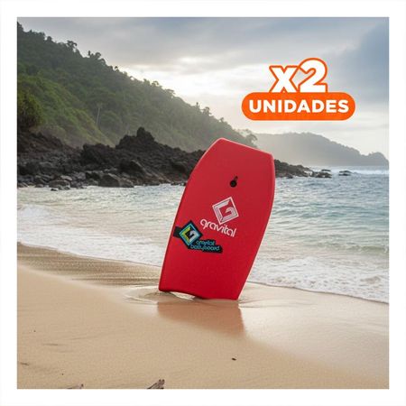 Pack2 TablaSurf para Olas de Playa con Estilo Rojo Deportivo y Manejo Sencillo Y+Regalo Sticker