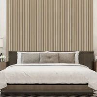 Wall Panel por Unidad para Interior Concave Grueso Color Maple Grava