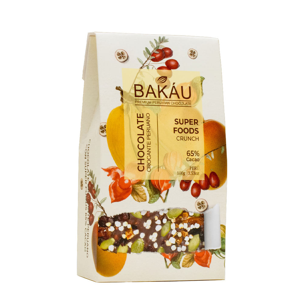 Corteza de Chocolate con Superfoods 65% Cacao x 100g