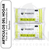 Pack de 2 und. Almohadas De Bamboo