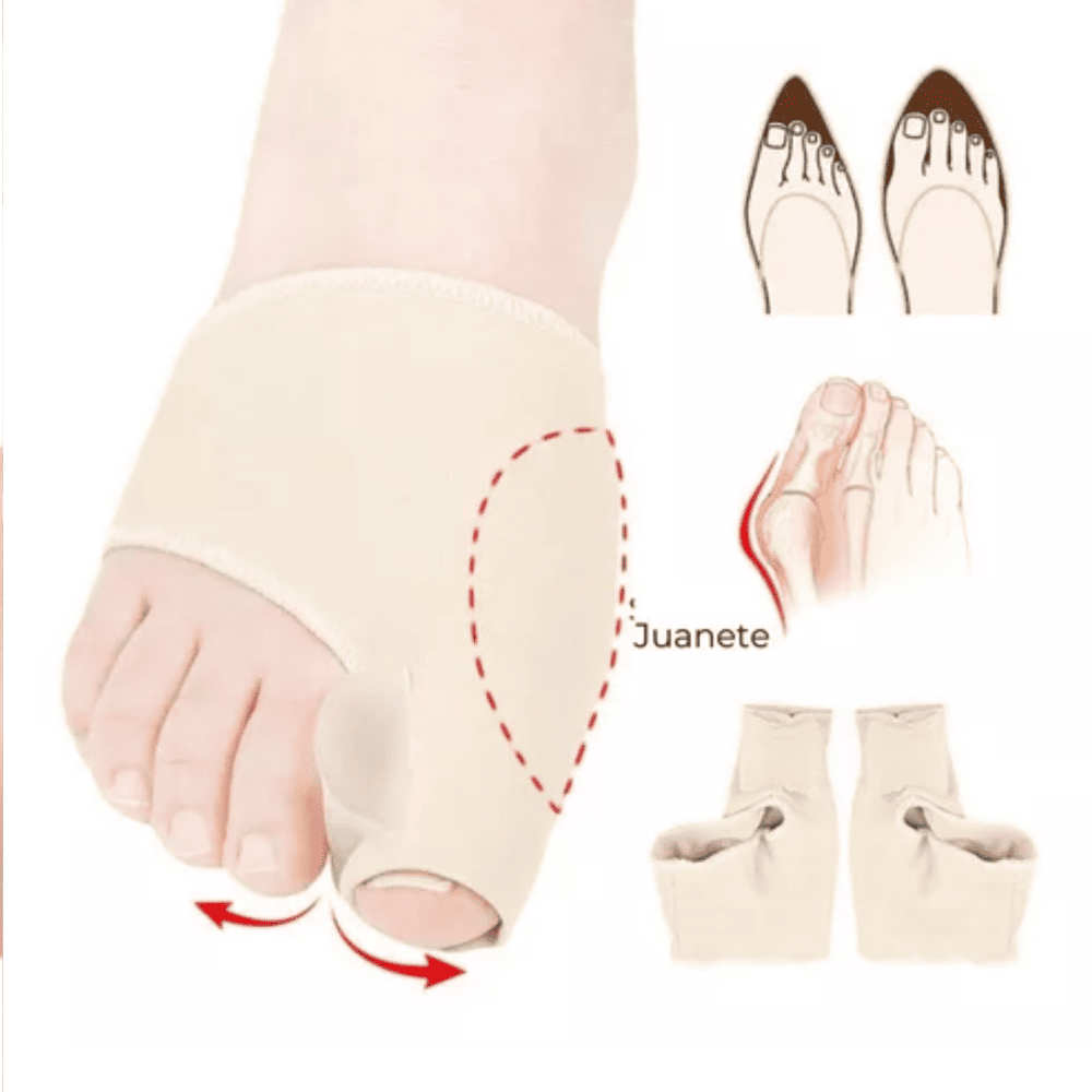 Corrector de Juanetes con Protector de Gel Hallux Valgus - Par - Talla Estándar