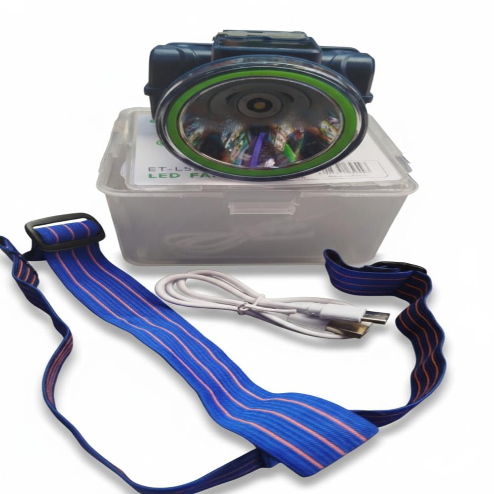 Faro Frontal LED Recargable Ewtto 30W con Pantalla Digital y Protección IP65