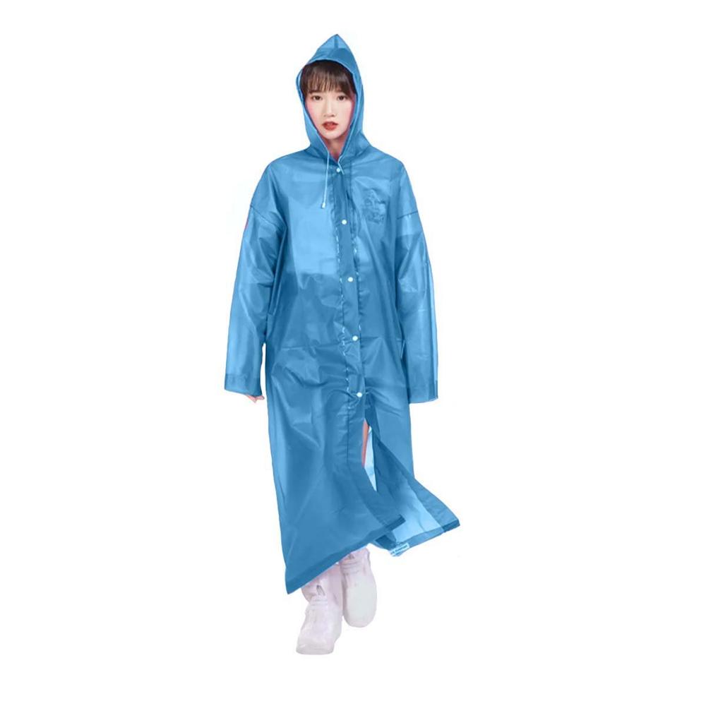 Capa Protectora para Clima Lluvioso con Estilo Unisex en Color Celeste Y+Papel Regalo