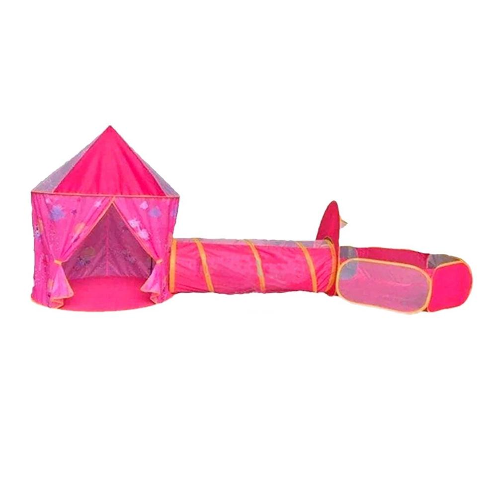 Tienda Infantil 3 Piezas con Diseño Seguro y Espacioso para Niños Rosado Y+Papel Regalo