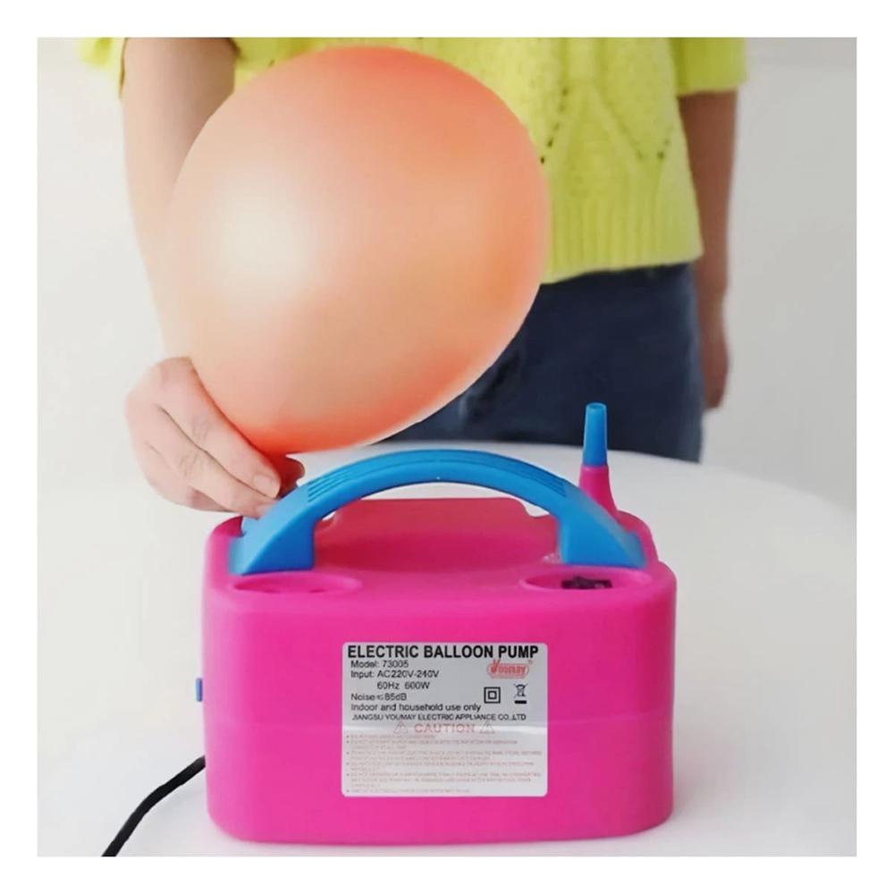 Inflador de Globo Fucsia y Portatil para Fiesta y Juegos Y+Ligas Regalo