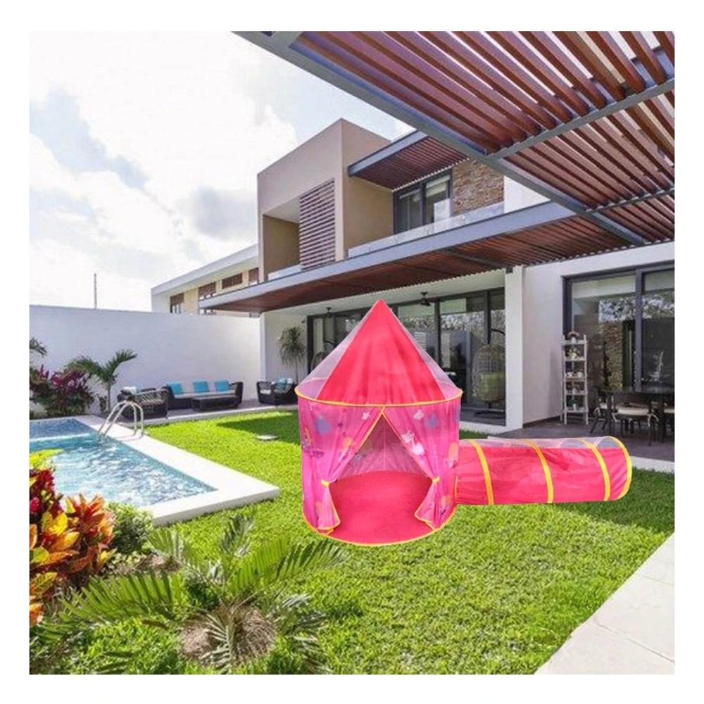 Tunel de Juego con Casita Rosada para el Recreo en Casa Y+Papel Regalo