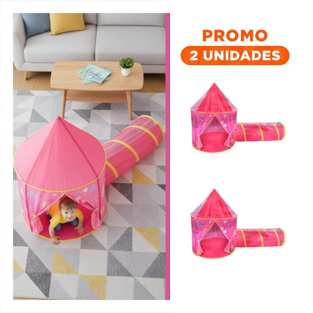 Pack2 Vivienda de Gran Estabilidad de 2 Piezas Rosado para Niños Y+Regalo Sticker