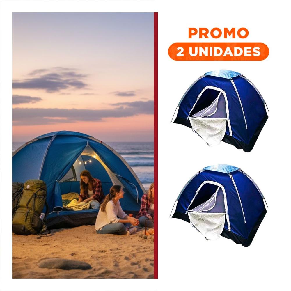 Pack2 Refugio de 6 Personas MG-06P para Camping Seguro Y+Regalo Sticker