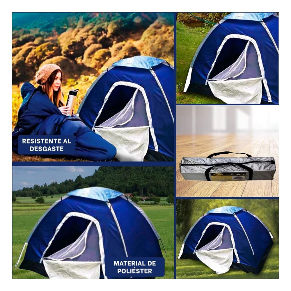 Carpa Instantanea de 4 Personas MG-04P para Camping Rapido y Seguro Y+Ligas Regalo
