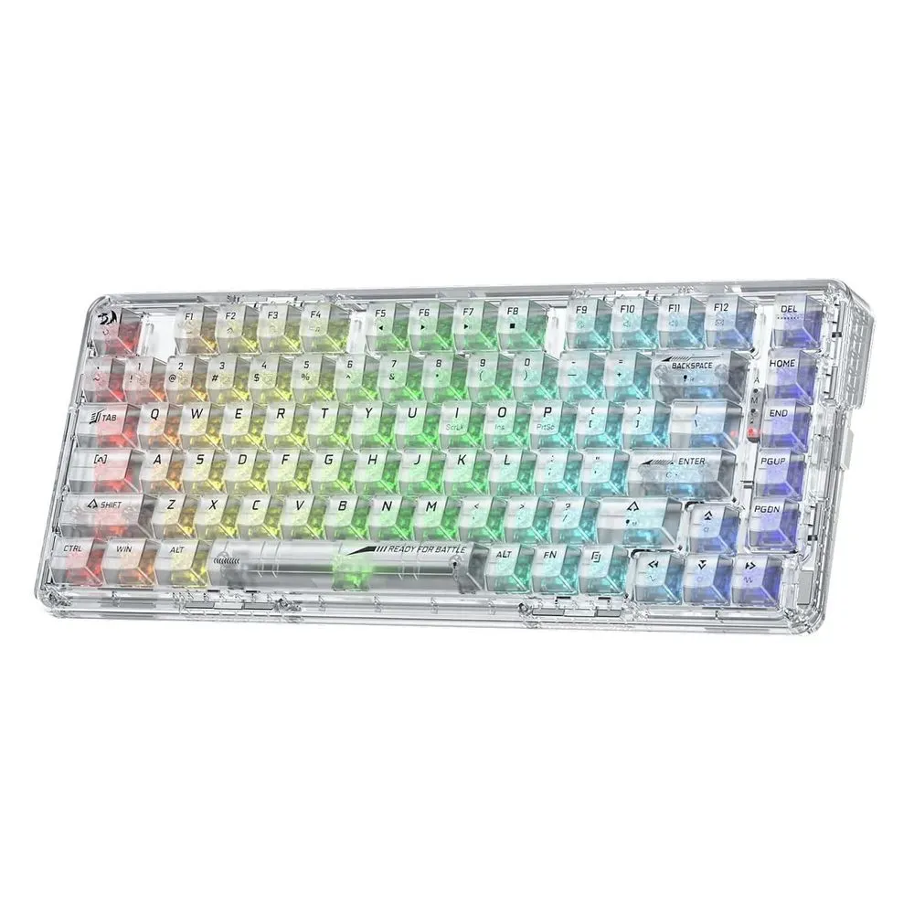 TECLADO REDRAGON ELF PRO RGB-PRO Wireless English Transparente K649CT
