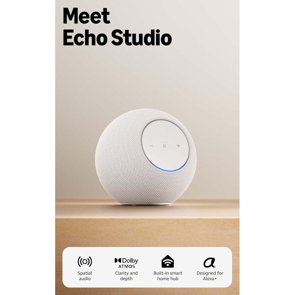 Altavoz Inteligente Amazon Echo Studio Diseño Compacto Audio Espacial