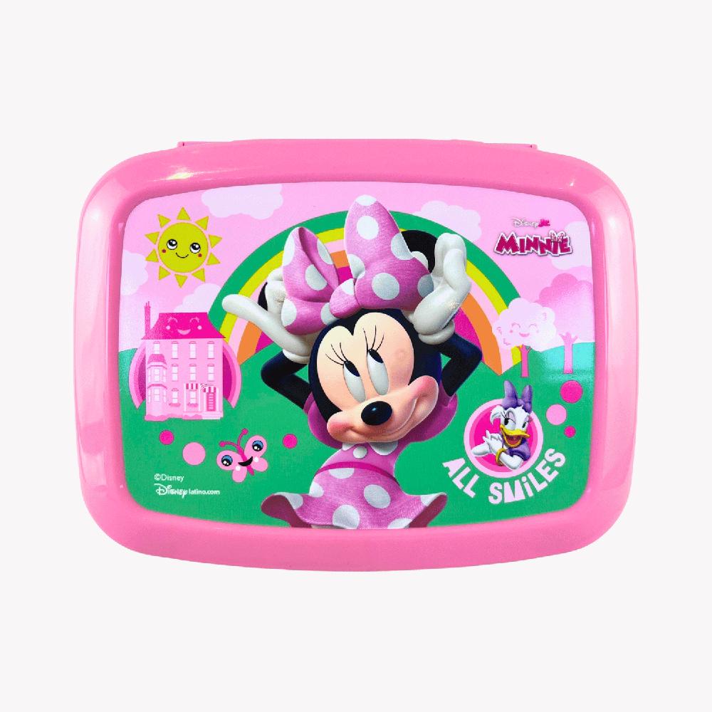 Taper Bento MINNIE 2 Broches y 3 divisiones