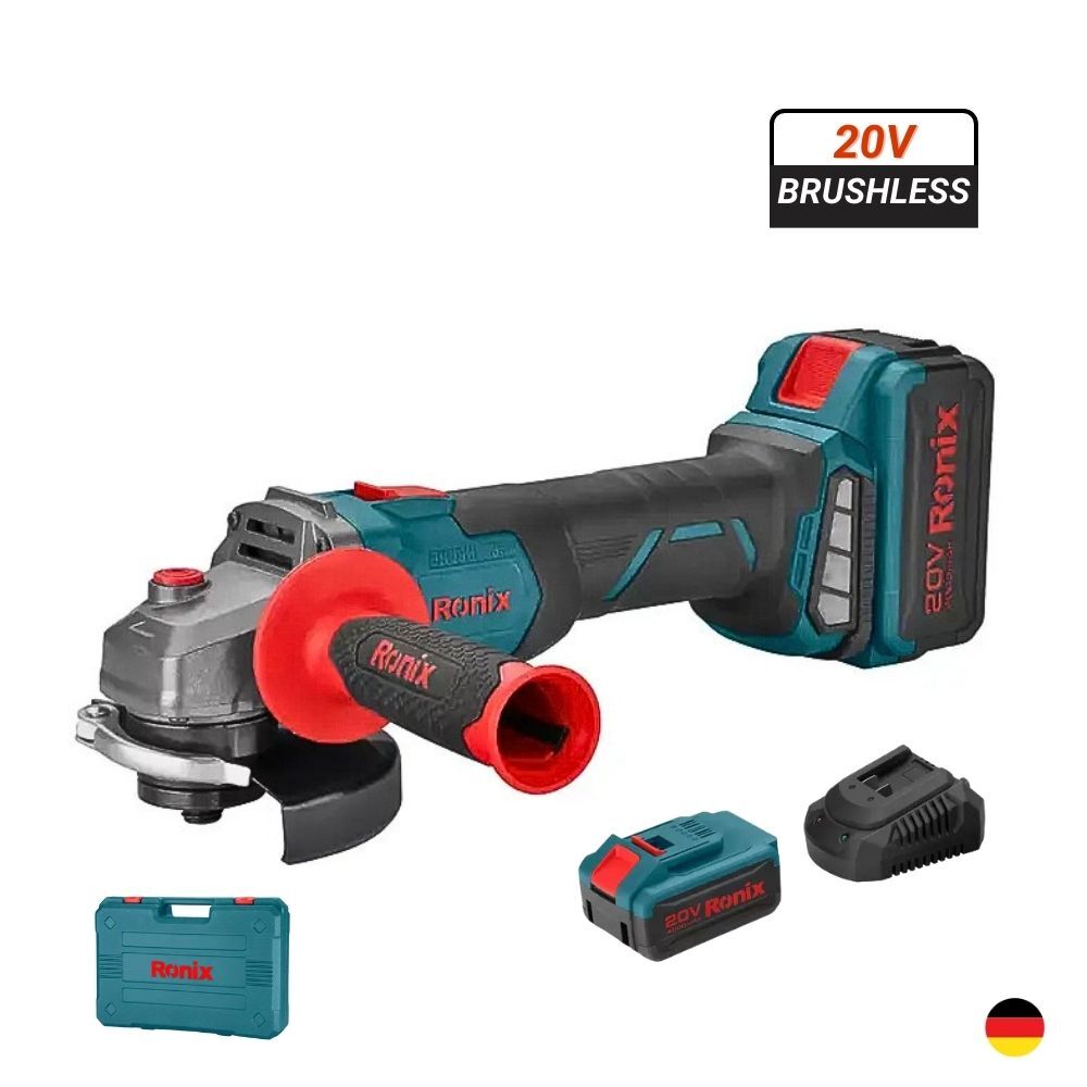Amoladora Inalámbrica 20V 4Ah BRUSHLESS RONIX 8901K