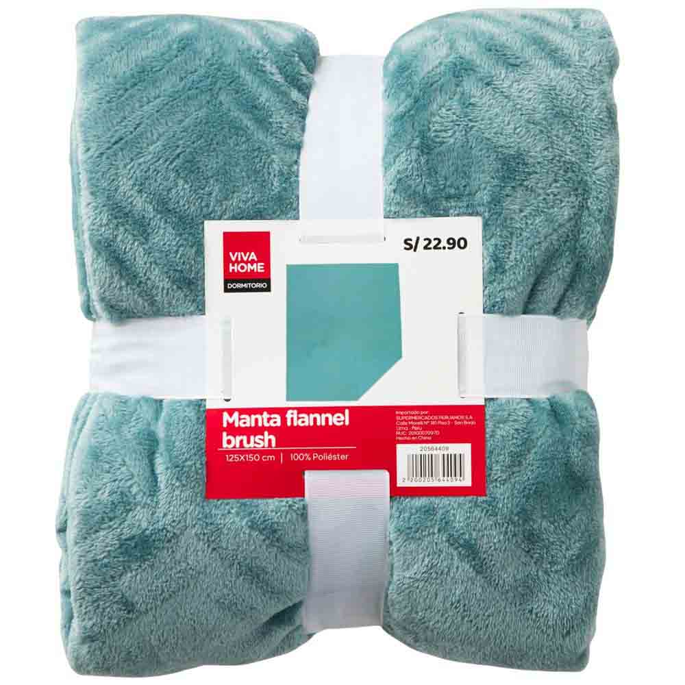 Manta Flannel Brush VIVA HOME (Modelos Aleatorios)