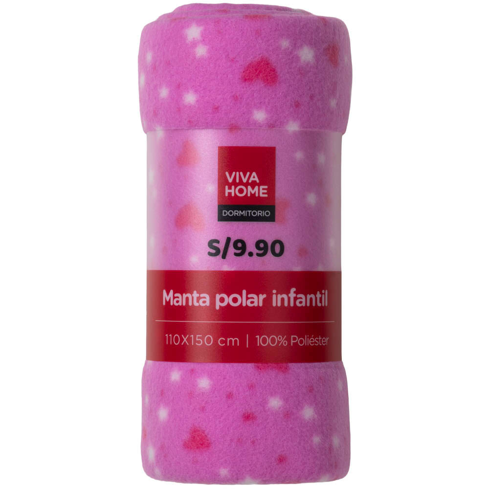 Manta Polar Infantil Girl Print VIVA HOME (Modelos Aleatorios)