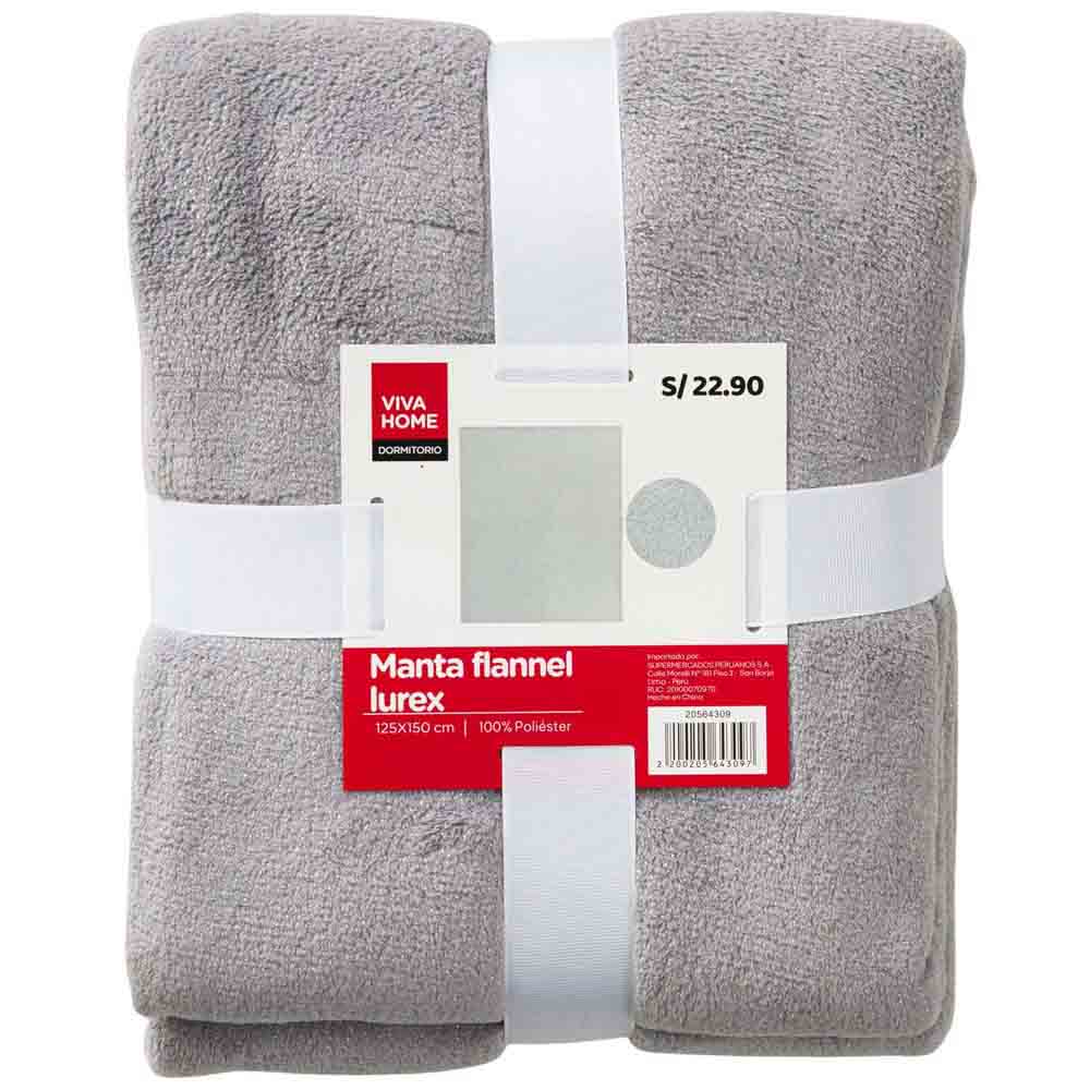 Manta Flannel Lurex VIVA HOME (Modelos Aleatorios)