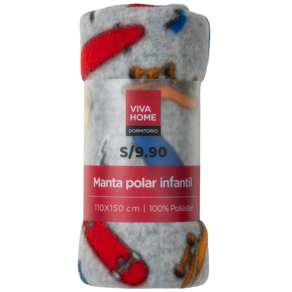 Manta Polar Infantil Boy Print VIVA HOME (Modelos Aleatorios)