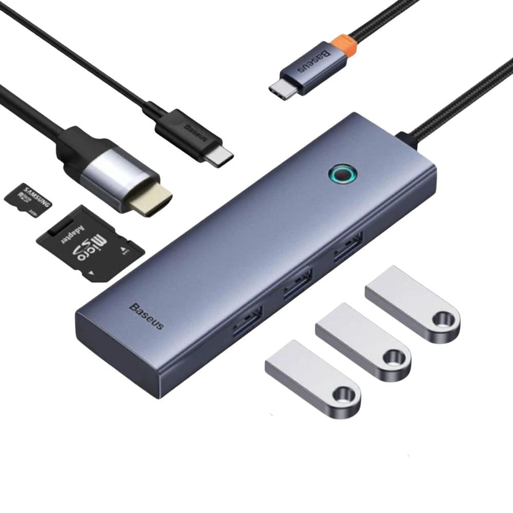HUB adaptador multifuncional Baseus UltraJoy Series 7 puertos HUB Docking Station