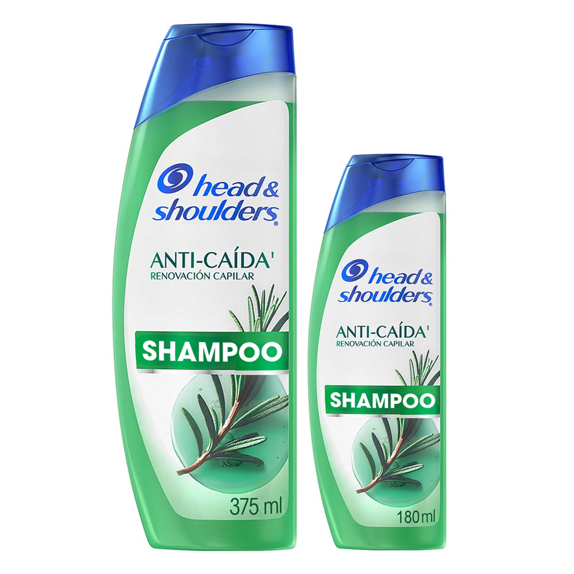 Pack HEAD&SHOULDERS Shampoo Anti-caída Renovación Capilar Botella 375ml + Botella 180ml