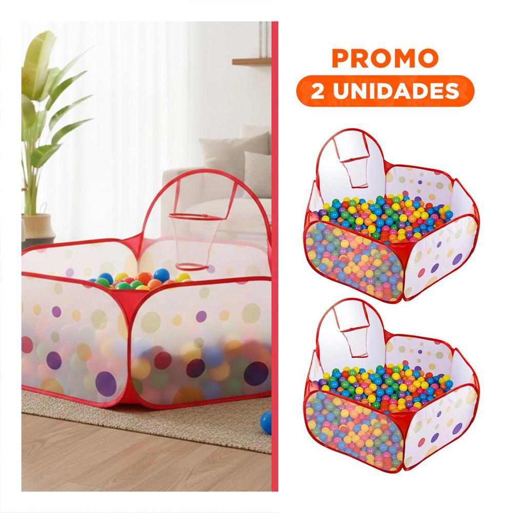 Pack2 Espacio de Pelotas para Casa y Hogar con Diseno Festivo y Diversion Familiar