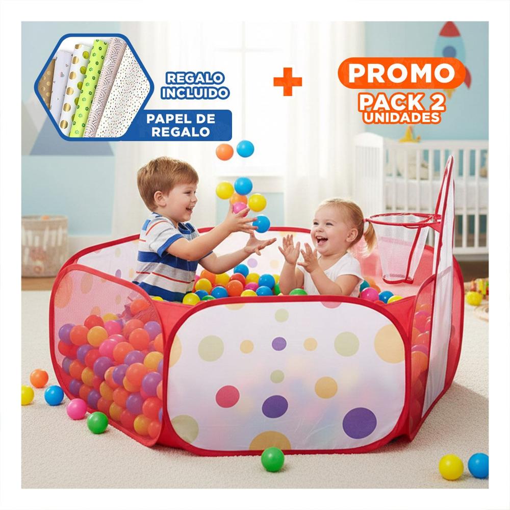 Pack2 Zona de Pelotas para Hogar en Casa con Ambiente Festivo y Uso Diario Y+Papel Regalo