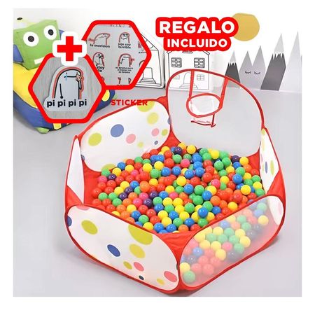 Pileta de Pelotas para Hogar en Casa con Ambiente Festivo y Uso Familiar Y+Regalo Sticker