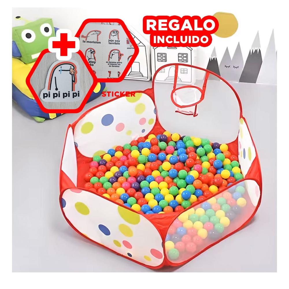 Pileta de Pelotas para Hogar en Casa con Ambiente Festivo y Uso Familiar Y+Regalo Sticker