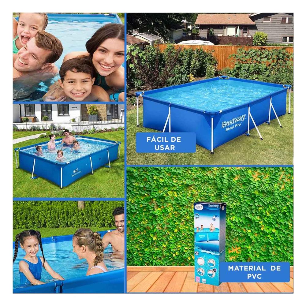 Piscina Rectangular Moderna 300x201x66 cm | plazaVea - plazaVea