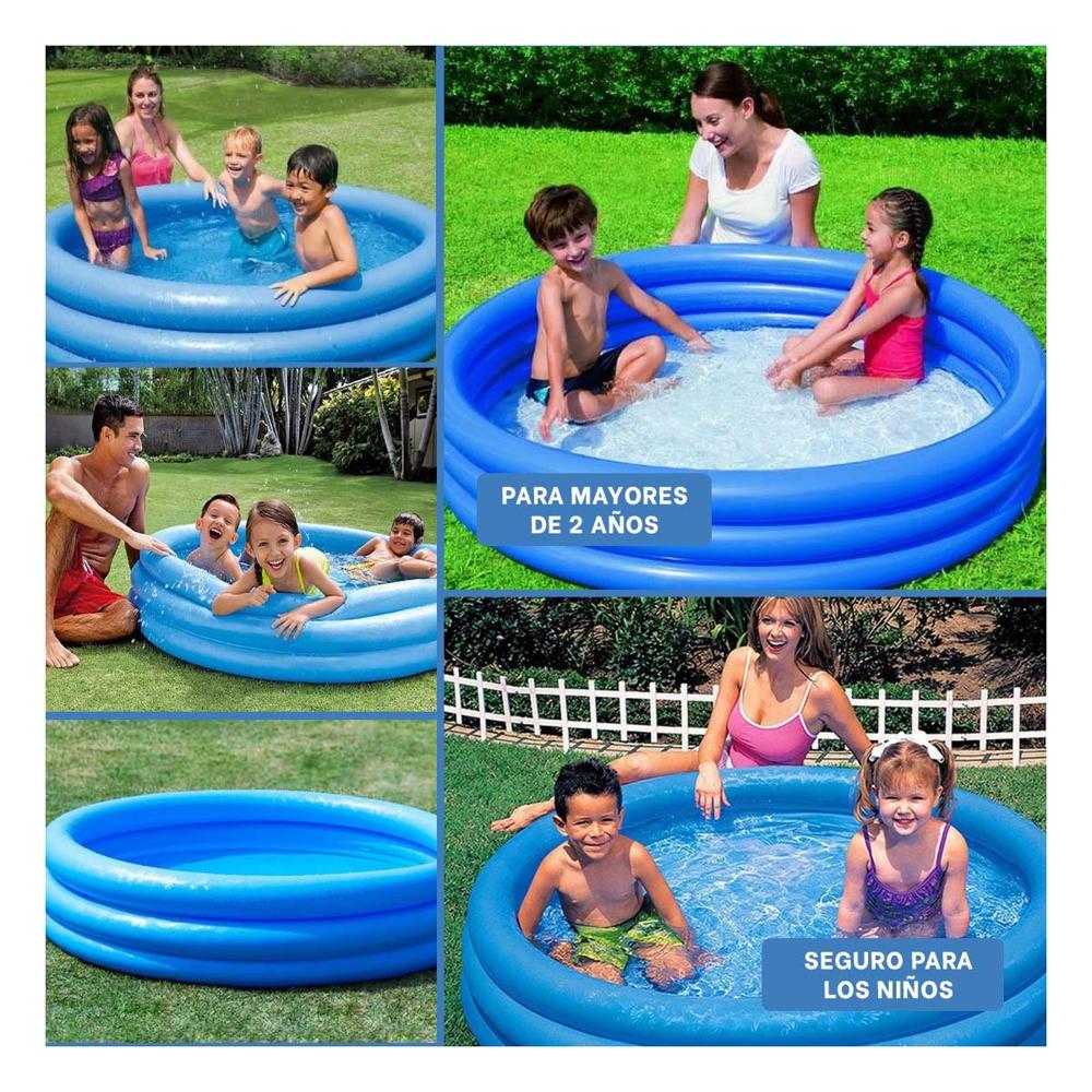 Piscina Azul  147 x 33 cm para Patio Hogar y Momentos de Diversion Y+Post It