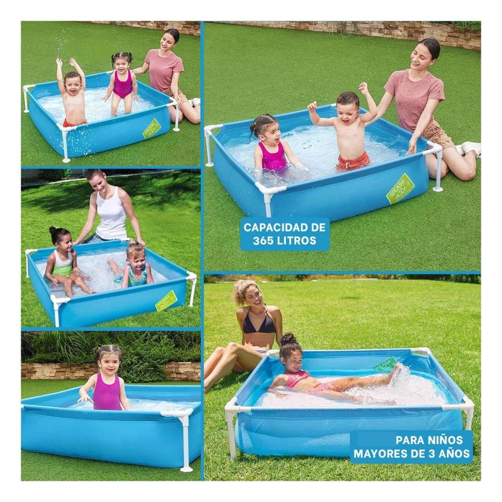 Piscina Desmontable para Ninos 1,22 x 1,22 x 30 cm para Juegos de Verano Y+Post It