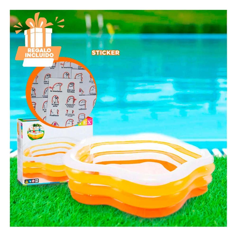 Estanque Hexagonal para Hogar y Jardin con Diseno Amplio y Facil Uso Y+Regalo Sticker