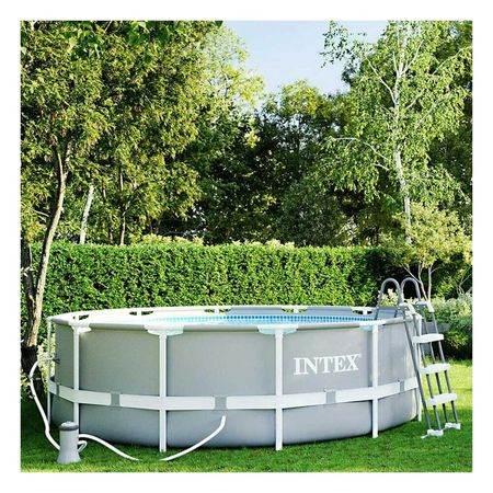 Piscina Redonda de Gran Diametro con Sistema de Filtrado para Exterior