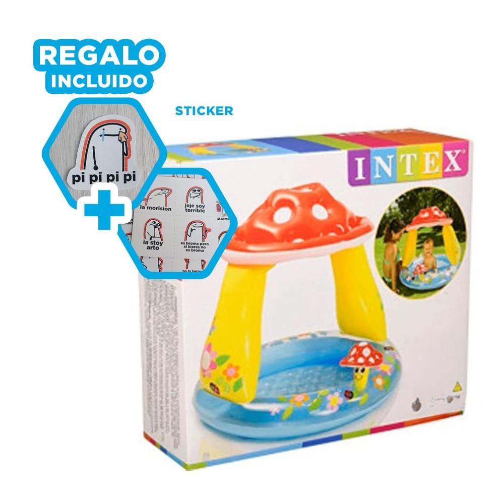 Tina Honguito Inflable para Casa Jardin y Momentos de Frescura en Verano Y+Regalo Sticker