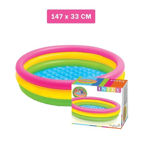 Area de Juegos Arcoiris Inflable Infantil 147 x 33 cm para Hogar Y+Regalo Sticker