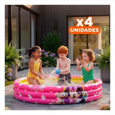 Pack4 Pileta para Infante Inflable con Uso Diario en Casa