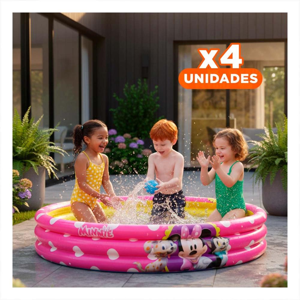Pack4 Pileta para Infante Inflable con Uso Diario en Casa
