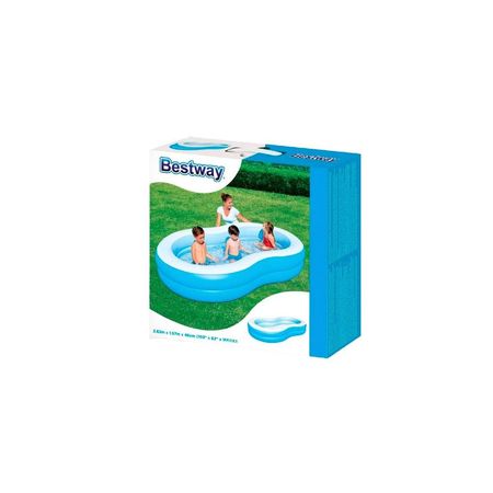 Alberca Familiar Inflable para Hogar y Jardin con Diseno Amplio y Comodo Y+Papel Regalo